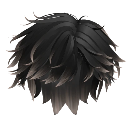 Swept-Back Messy Anime Hair in Blonde & Black