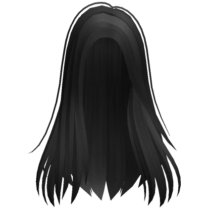 Straight Long Hairstyle (Black)