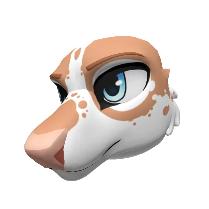 Piebald Deer Head