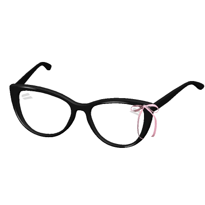 Kawaii Ribbon Cat Eye Glasses