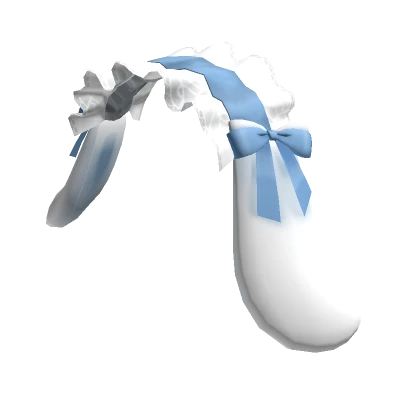 White Puppy Ears Ribbon