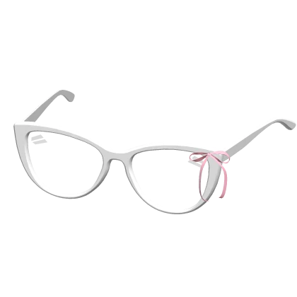 Kawaii Ribbon Cat Eye Glasses