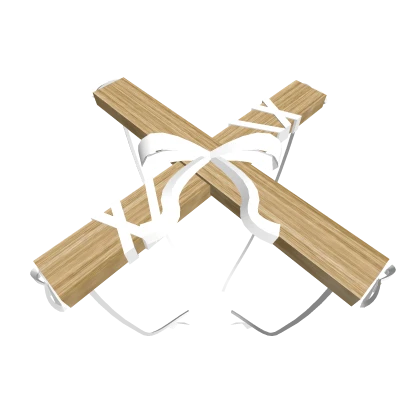 White Marionette Doll Cross Brace 