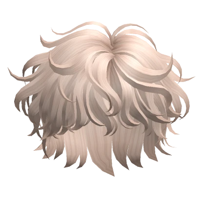 Fluffy Wavy Hair(Platinum Blonde)