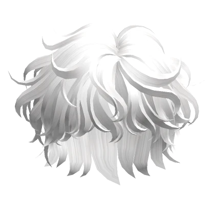 Fluffy Wavy Hair(White)