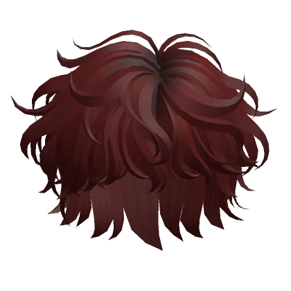 Fluffy Wavy Hair(Dark Red)