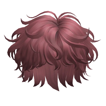 Fluffy Wavy Hair(Dark Pink)