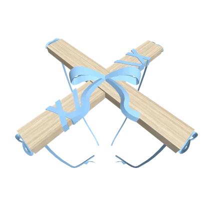 Blue Marionette Doll Cross-Brace