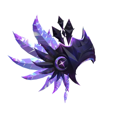 Moonlight Crystalline Feather Helm