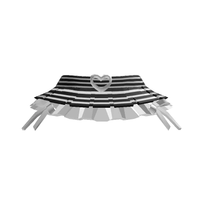 🎀Chibi Doll - Fancy black and white striped skirt