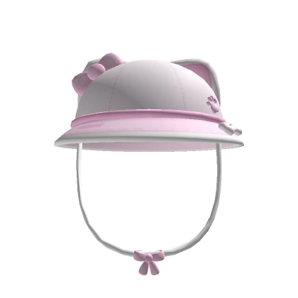 ꒰୨♰୧꒱ Cute Matching Kitty Bucket Hats Pink