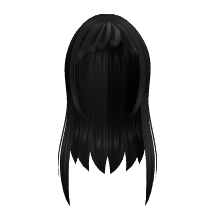 ꒰୨♰୧꒱ Long Black Vampire Hair