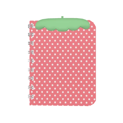 ♡ kawaii cutecore strawberry notebook