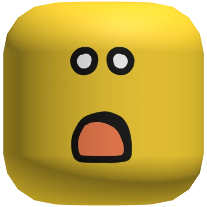 Shocked Scared Face Mask Yellow