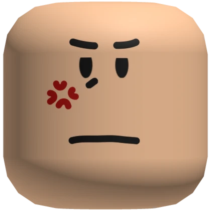 Irritated Angry Face Mask Peach