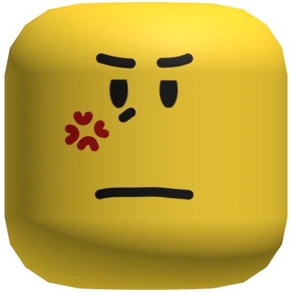 Irritated Angry Face Mask Yellow