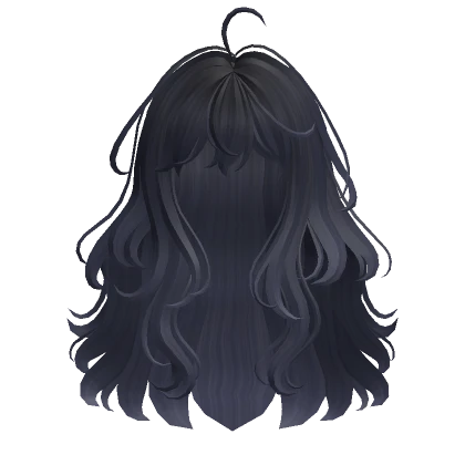 Anime Wavy Hair(Blue Black)