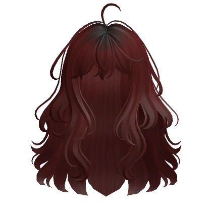 Anime Wavy Hair(Dark Red)