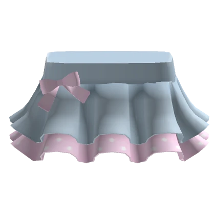 Blue and pink cutsie skirt 