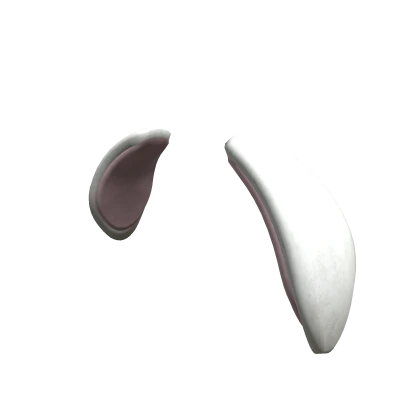 Cute White and Pink Bunny Puppy Ears