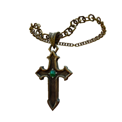 Goth Cross Chain - Gold