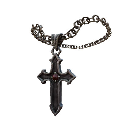 Goth Cross Chain - Silver