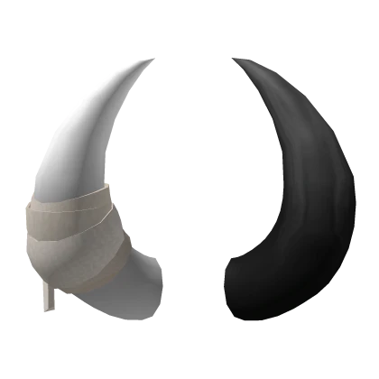 Conflict horns with bandage (Black and White)