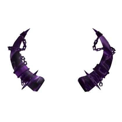 Purple Nebula Chained Horns