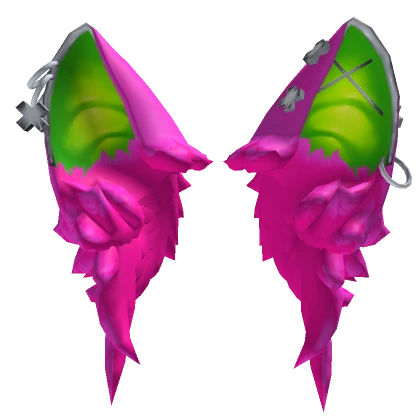 Fluffy Industrial Ears Neon Watermelon