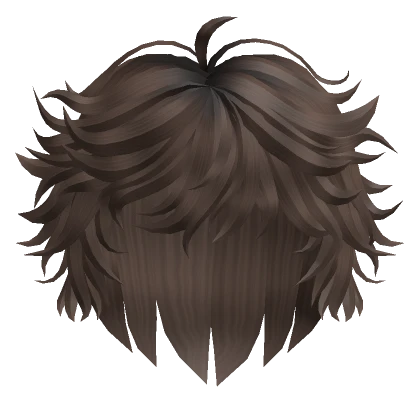 Messy & Layered Anime Wolf Hair (Brown)