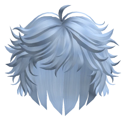 Messy & Layered Anime Wolf Hair (Sky Blue)