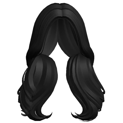 Long Curly Messy Blowout Hair (Black)