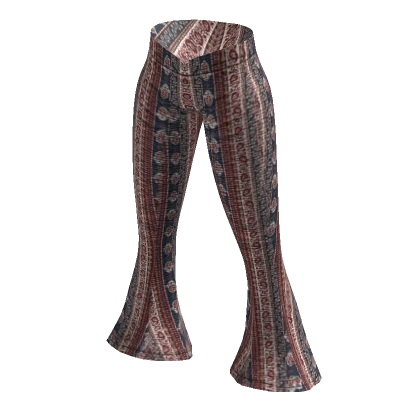 ʚ flare boho leggings red