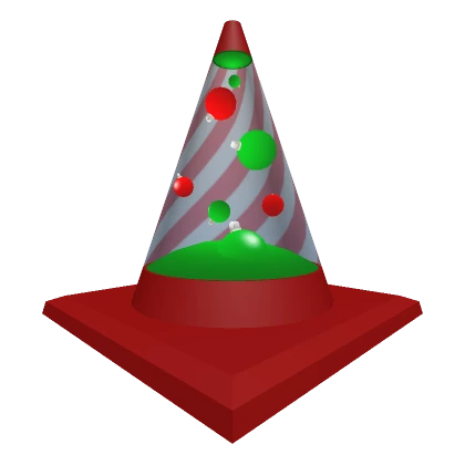 Holiday Lava Lamp Traffic Cone