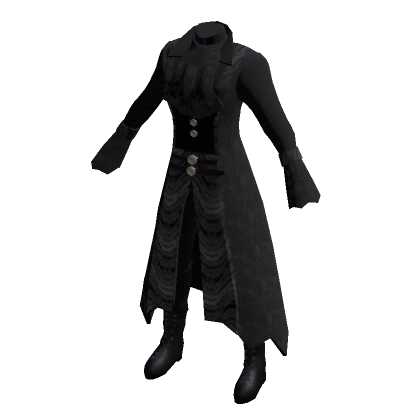 Mysterious Black Full Winter Outfit