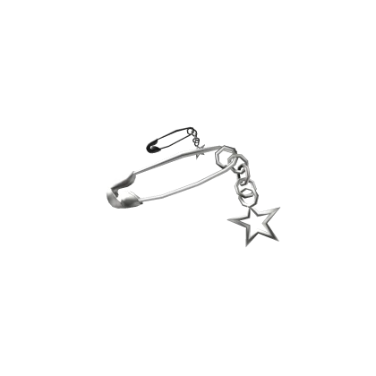 Silver Star Pin Clips 