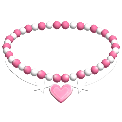 Preppy Pink Layered Heart Necklace 3.0