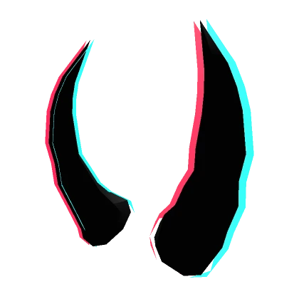 Glitch Outline Horns