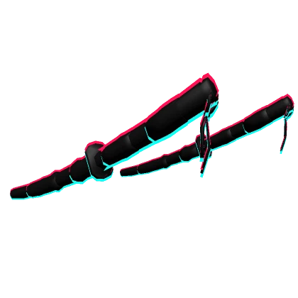 Glitch Outline Waist Katanas