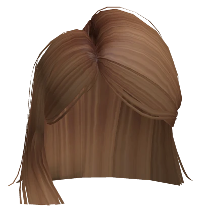 Short Side Swept Bob in Light Brown