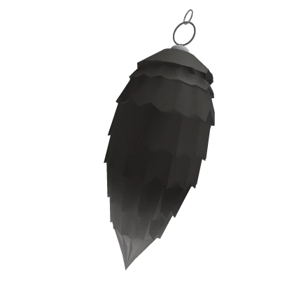 Grey & White Fox Tail Keychain