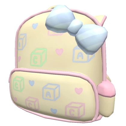 ♡ kawaii pastel abc backpack 1.0