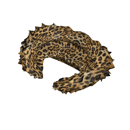 [1.0] Brown Leopard Fur Hood