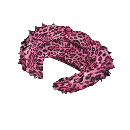 [1.0] Pink Leopard Fur Hood