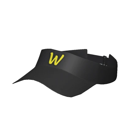 black fast food worker visor