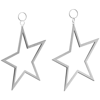 ♡ y2k star earrings