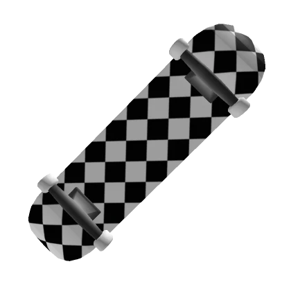 Skateboard - Checkered Black [ Cheap ]