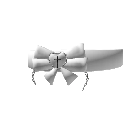 White Cute Choker w/ bow