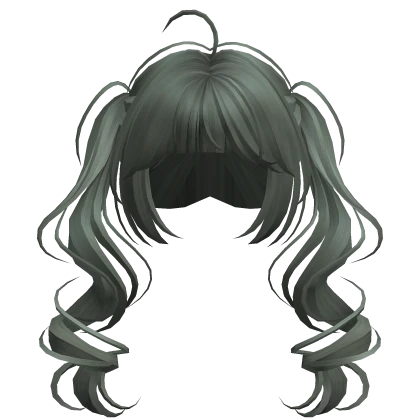 Cute Curled Pigtails(Green)