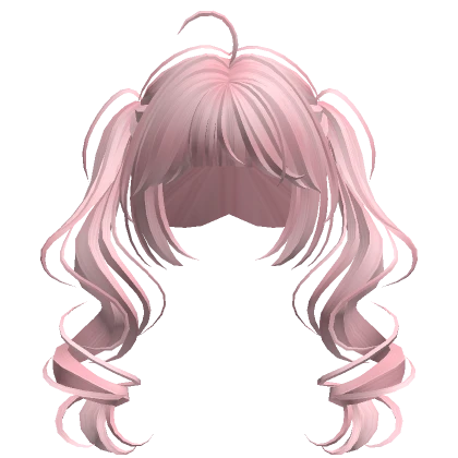 Cute Curled Pigtails(Pink)